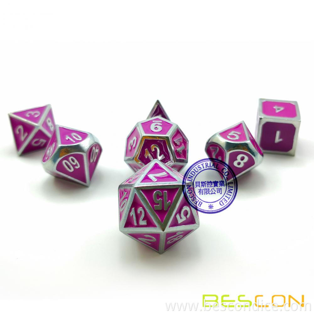 Polyhedral Metal Dice Set For Tabletop Game 7 Polyhedral Metal Dice Set For Tabletop Game 7